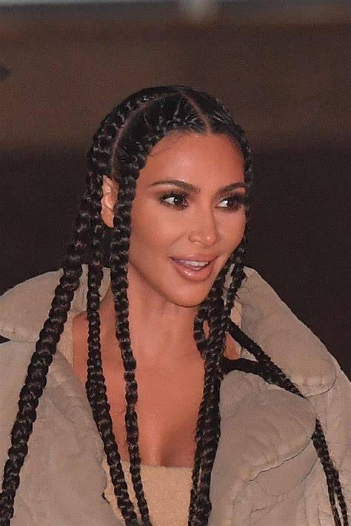 Those famous Kim Kardashian braids, but really they are just simple